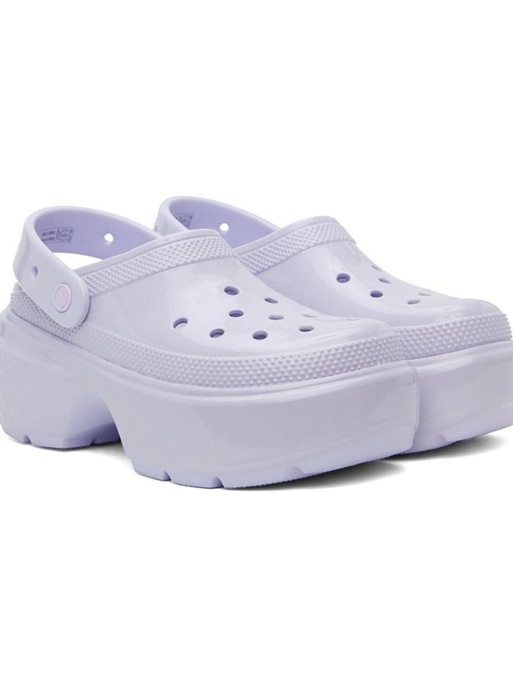 Lilac Lavender Stomp High Shine Crocs W 10